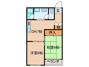 上新庄ハイツの物件間取画像